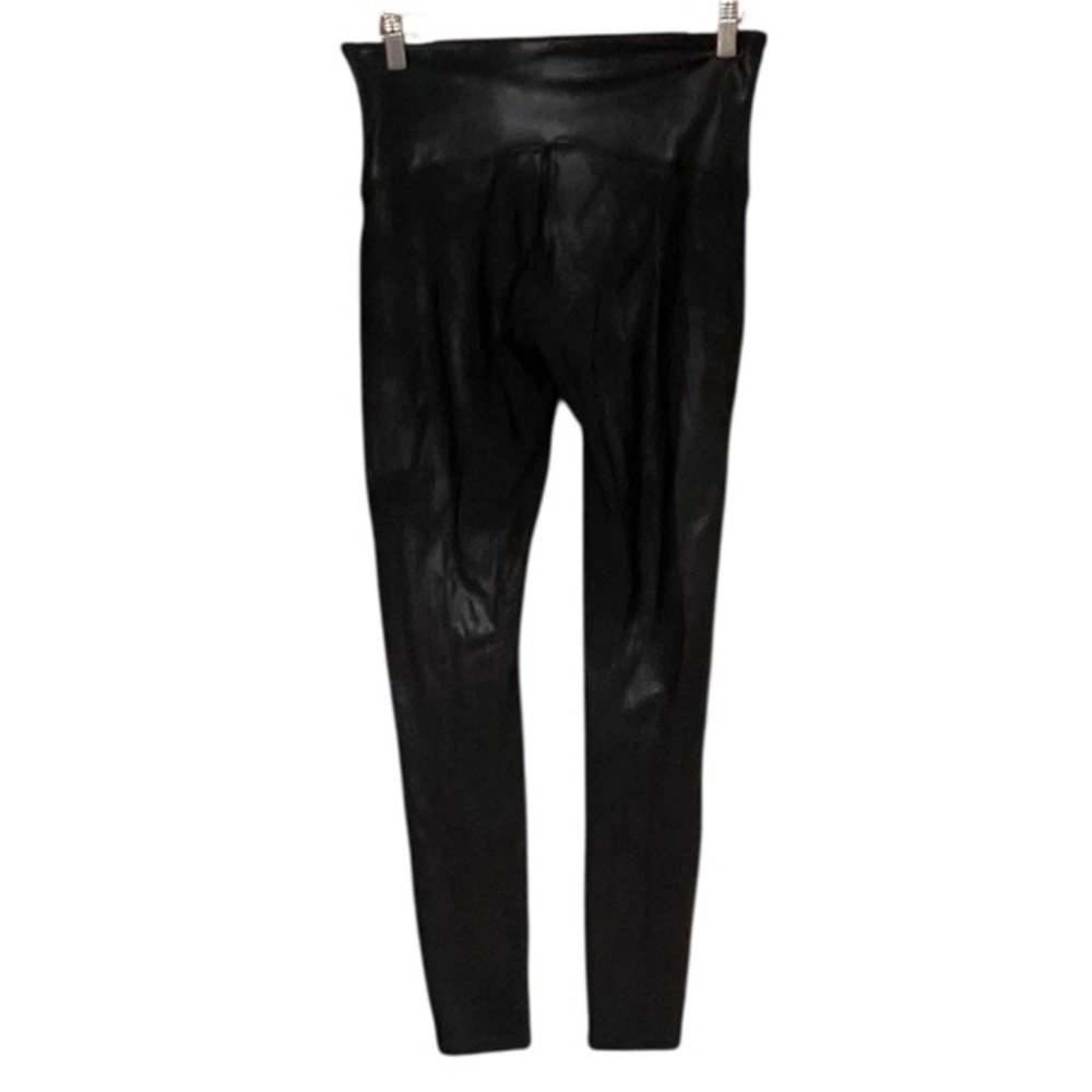 Spanx Faux Leather Black High-Waisted Leggings Pants